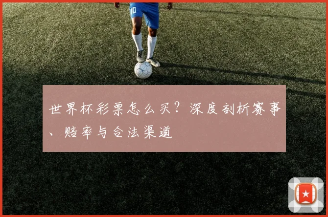 世界杯彩票怎么买?深度剖析赛事、赔率与合法渠道